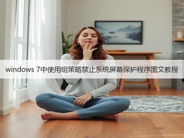windows 7中使用组策略禁止系统屏幕保护程序图文教程(图1) windows 7中使用组策略禁止系统屏幕保护程序图文教程(图1)