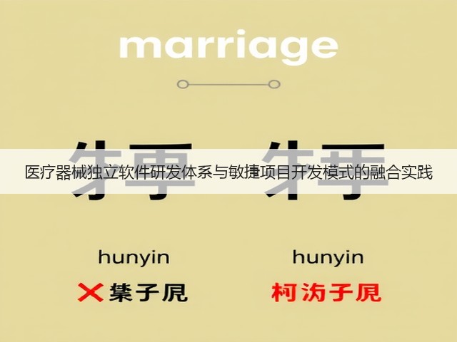 医疗器械独立软件研发体系与敏捷项目开发模式的融合实践(图1) 医疗器械独立软件研发体系与敏捷项目开发模式的融合实践(图1)