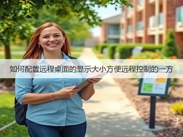 如何配置远程桌面的显示大小方便远程控制的一方(图3)