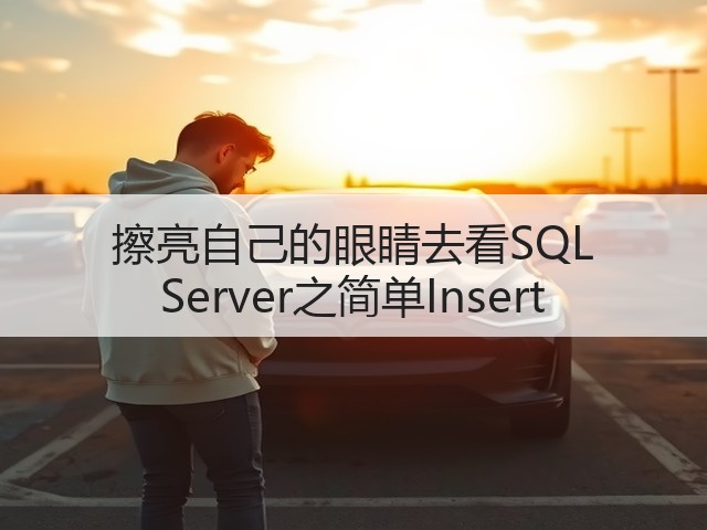 擦亮自己的眼睛去看SQL Server之简单Insert(图2)