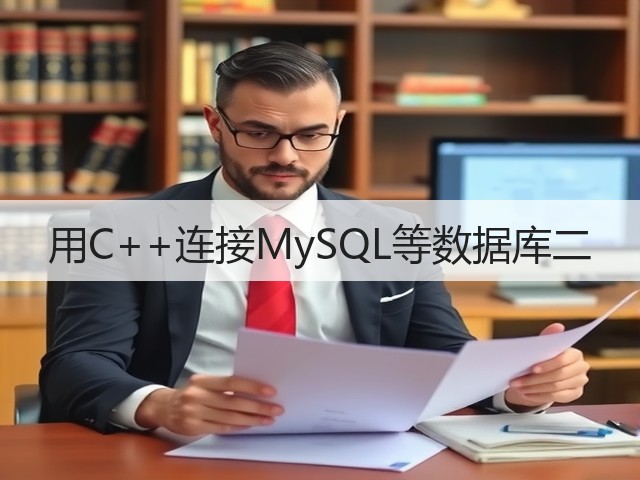 用C++连接MySQL等数据库二(图1) 用C++连接MySQL等数据库二(图1)