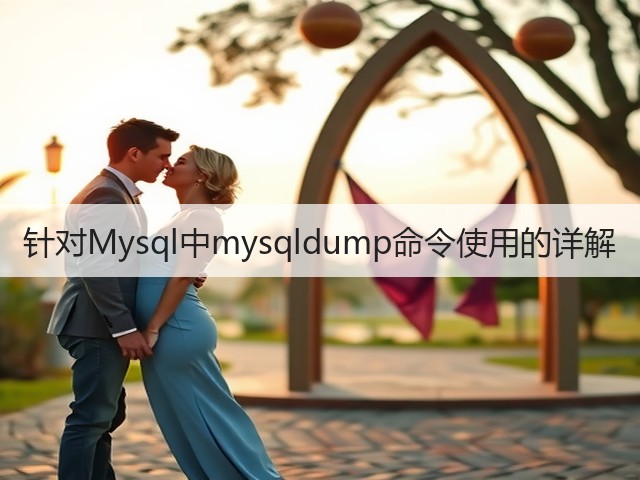 针对Mysql中mysqldump命令使用的详解(图1) 针对Mysql中mysqldump命令使用的详解(图1)