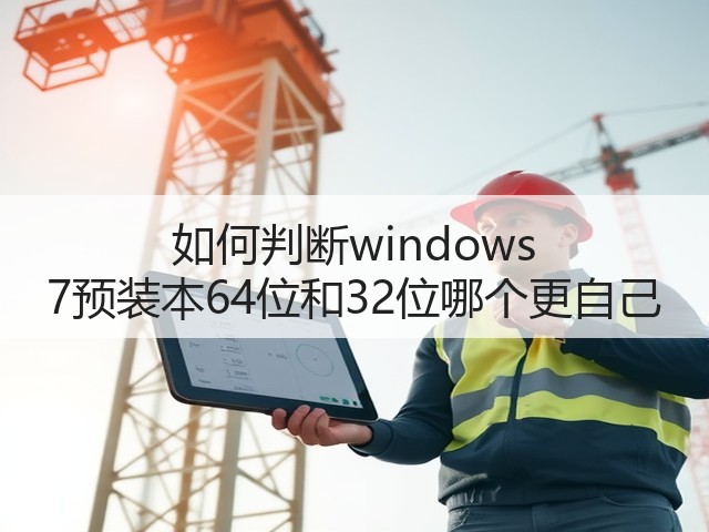 如何判断windows 7预装本64位和32位哪个更自己(图2) 如何判断windows 7预装本64位和32位哪个更自己(图2)