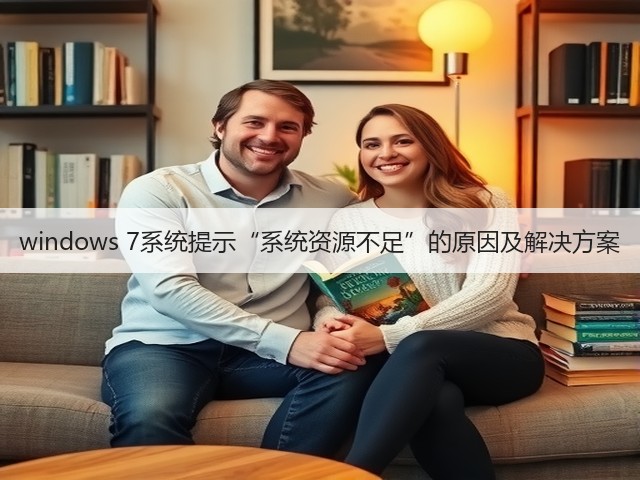 windows 7系统提示“系统资源不足”的原因及解决方案(图3)