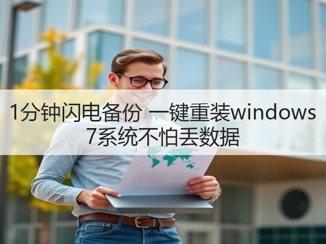 1分钟闪电备份 一键重装windows 7系统不怕丢数据(图1) 1分钟闪电备份 一键重装windows 7系统不怕丢数据(图1)