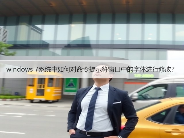 windows 7系统中如何对命令提示符窗口中的字体进行修改?(图3) windows 7系统中如何对命令提示符窗口中的字体进行修改?(图3)