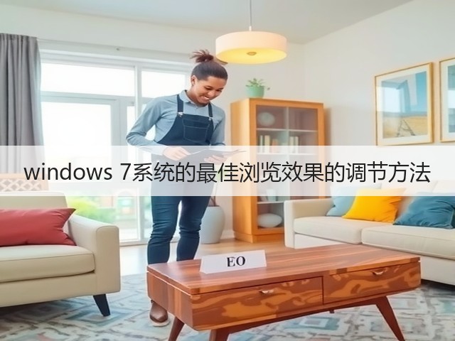 windows 7系统的最佳浏览效果的调节方法(图1)