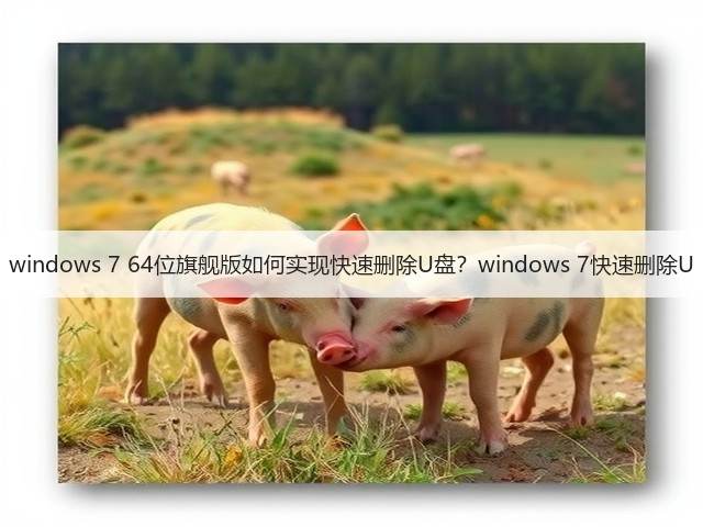 windows 7 64位旗舰版如何实现快速删除U盘？windows 7快速删除U(图1)