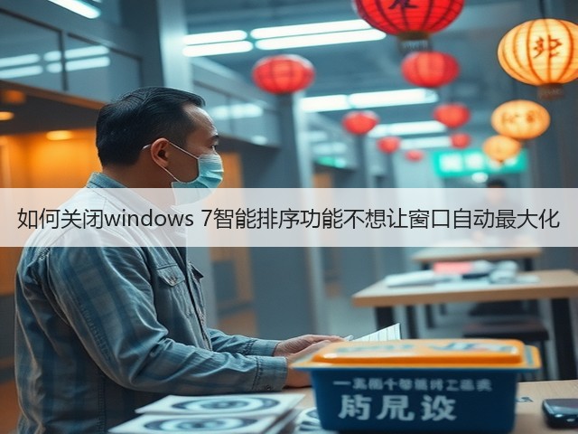 如何关闭windows 7智能排序功能不想让窗口自动最大化(图1) 如何关闭windows 7智能排序功能不想让窗口自动最大化(图1)