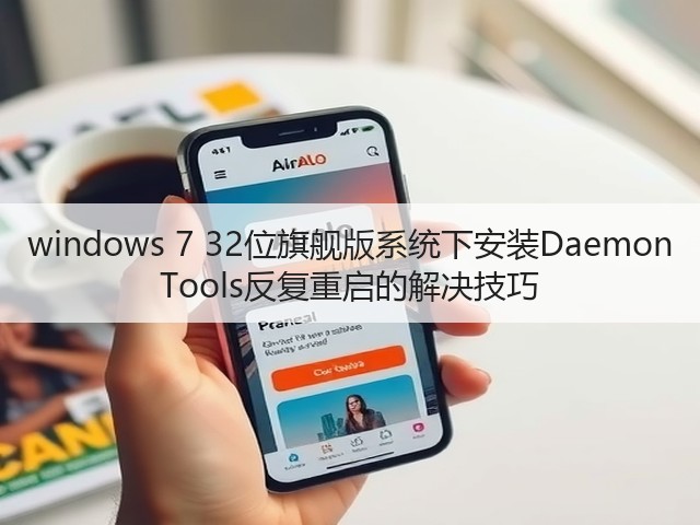 windows 7 32位旗舰版系统下安装Daemon Tools反复重启的解决技巧(图3) windows 7 32位旗舰版系统下安装Daemon Tools反复重启的解决技巧(图3)
