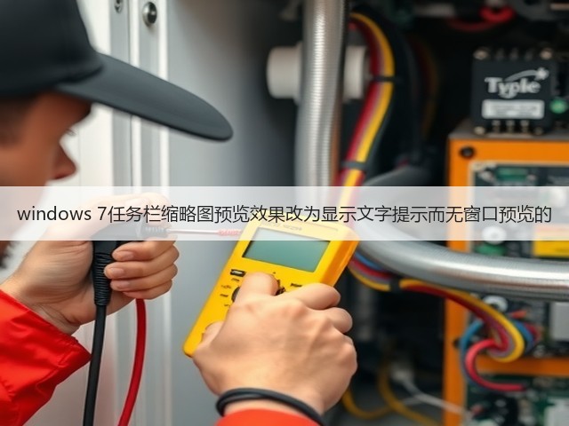 windows 7任务栏缩略图预览效果改为显示文字提示而无窗口预览的(图1) windows 7任务栏缩略图预览效果改为显示文字提示而无窗口预览的(图1)