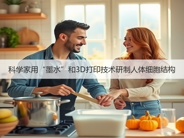 科学家用“墨水”和3D打印技术研制人体细胞结构(图3)