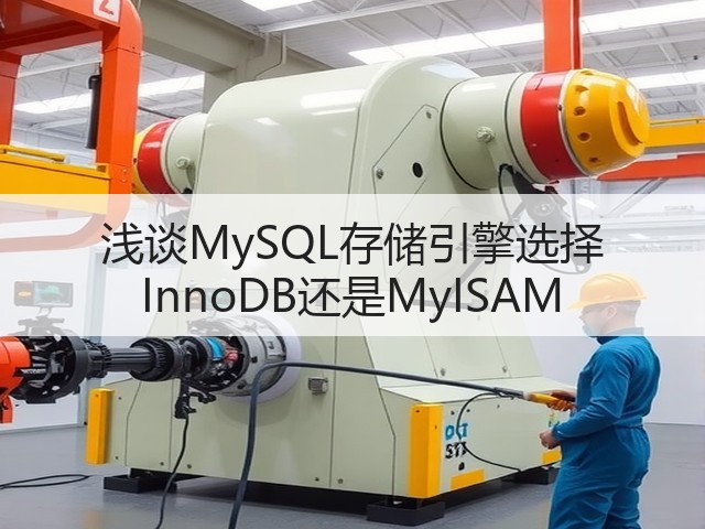 浅谈MySQL存储引擎选择 InnoDB还是MyISAM(图2)