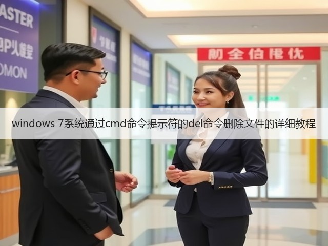 windows 7系统通过cmd命令提示符的del命令删除文件的详细教程(图1)