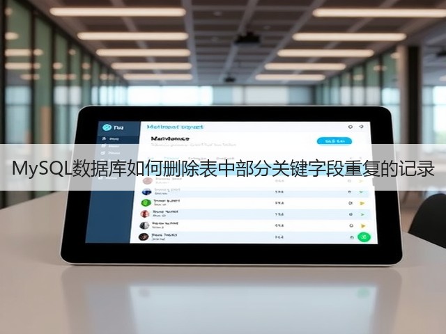MySQL数据库如何删除表中部分关键字段重复的记录(图2)