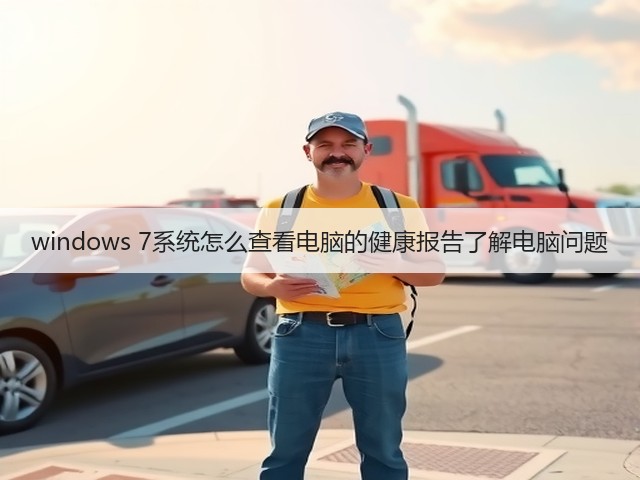 windows 7系统怎么查看电脑的健康报告了解电脑问题(图3)