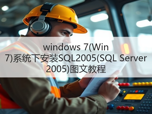 windows 7(Win 7)系统下安装SQL2005(SQL Server 2005)图文教程(图1) windows 7(Win 7)系统下安装SQL2005(SQL Server 2005)图文教程(图1)