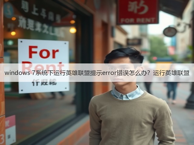 windows 7系统下运行英雄联盟提示error错误怎么办？运行英雄联盟(图1)