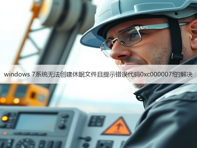 windows 7系统无法创建休眠文件且提示错误代码0xc000007f的解决(图1)