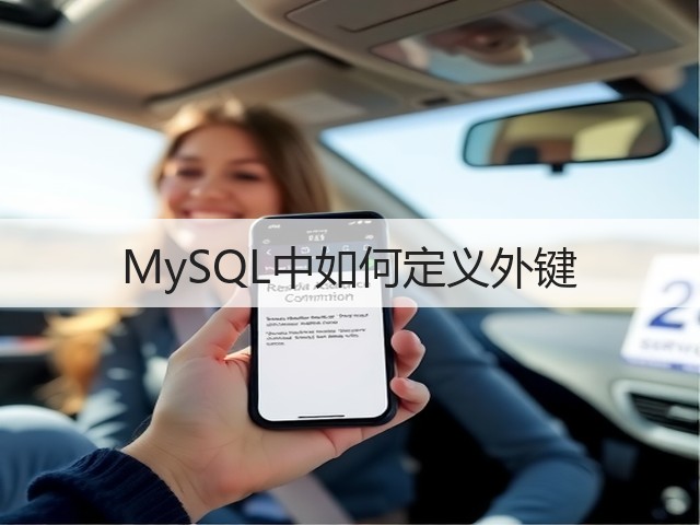 MySQL中如何定义外键(图1) MySQL中如何定义外键(图1)