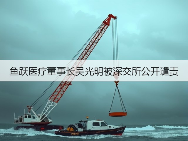鱼跃医疗董事长吴光明被深交所公开谴责(图1) 鱼跃医疗董事长吴光明被深交所公开谴责(图1)