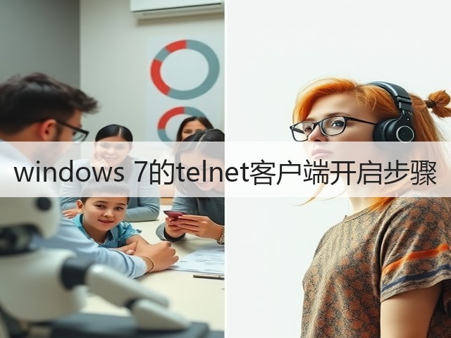 windows 7的telnet客户端开启步骤(图1) windows 7的telnet客户端开启步骤(图1)