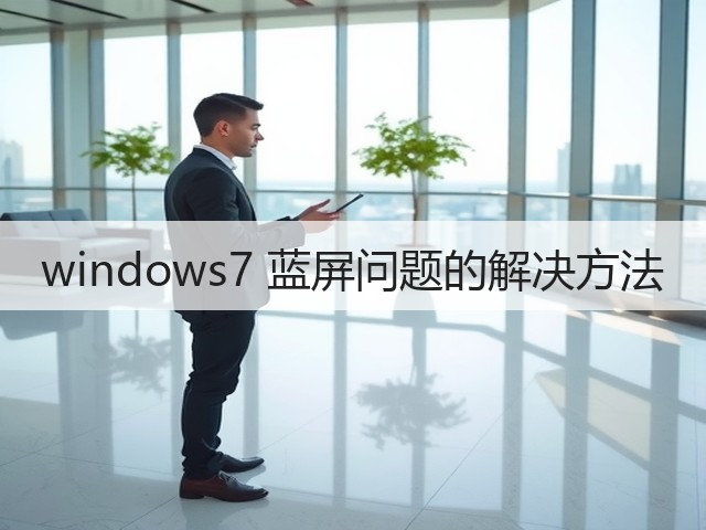 windows7 蓝屏问题的解决方法(图1)