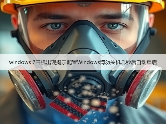 windows 7开机出现提示配置Windows请勿关机几秒后自动重启(图1)