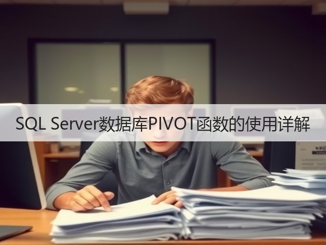 SQL Server数据库PIVOT函数的使用详解(图2) SQL Server数据库PIVOT函数的使用详解(图2)
