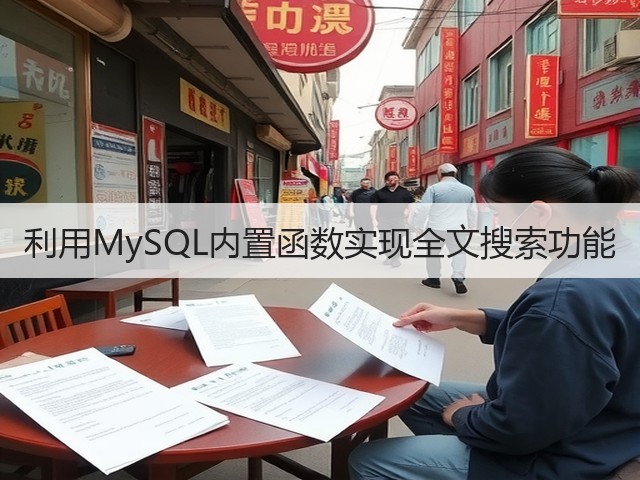 利用MySQL内置函数实现全文搜索功能(图1) 利用MySQL内置函数实现全文搜索功能(图1)