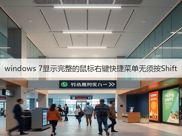windows 7显示完整的鼠标右键快捷菜单无须按Shift(图3) windows 7显示完整的鼠标右键快捷菜单无须按Shift(图3)