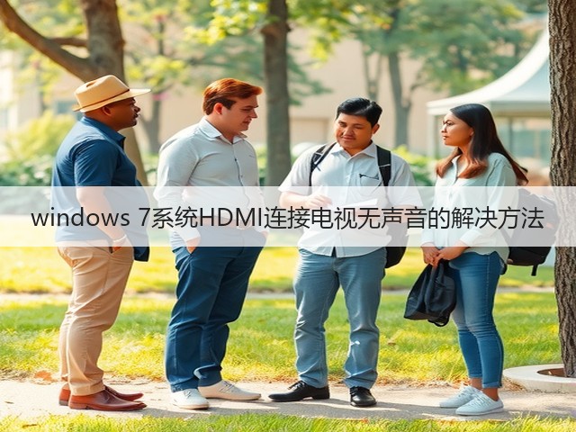windows 7系统HDMI连接电视无声音的解决方法(图1)