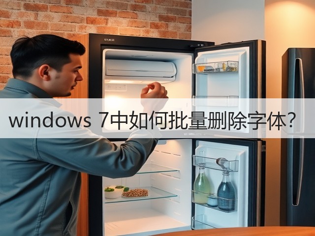 windows 7中如何批量删除字体?(图2) windows 7中如何批量删除字体?(图2)