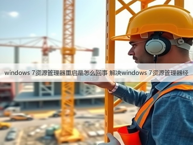 windows 7资源管理器重启是怎么回事 解决windows 7资源管理器经(图1) windows 7资源管理器重启是怎么回事 解决windows 7资源管理器经(图1)