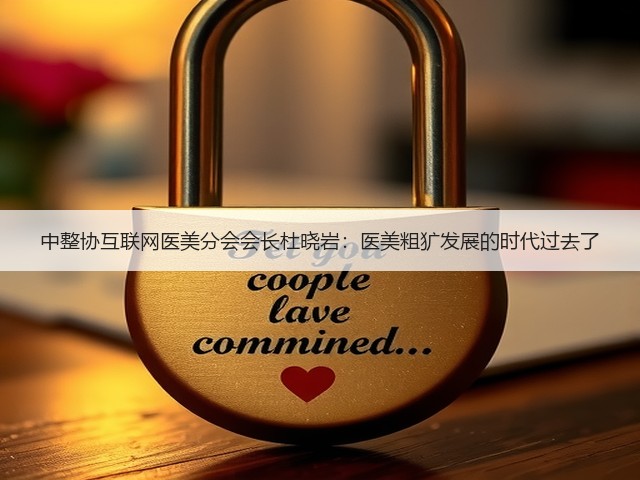中整协互联网医美分会会长杜晓岩:医美粗犷发展的时代过去了(图2) 中整协互联网医美分会会长杜晓岩:医美粗犷发展的时代过去了(图2)