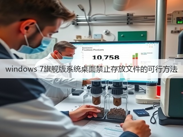 windows 7旗舰版系统桌面禁止存放文件的可行方法(图1) windows 7旗舰版系统桌面禁止存放文件的可行方法(图1)