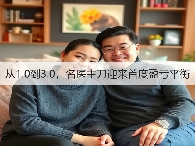 从1.0到3.0,名医主刀迎来首度盈亏平衡(图2) 从1.0到3.0,名医主刀迎来首度盈亏平衡(图2)