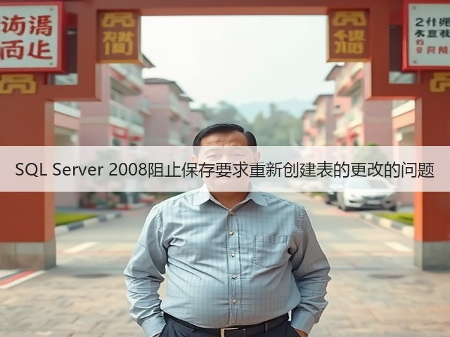 SQL Server 2008阻止保存要求重新创建表的更改的问题(图3) SQL Server 2008阻止保存要求重新创建表的更改的问题(图3)