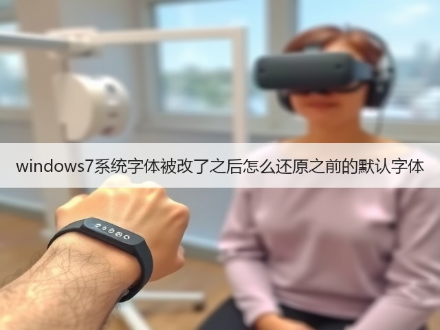 windows7系统字体被改了之后怎么还原之前的默认字体(图3)