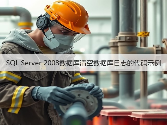 SQL Server 2008数据库清空数据库日志的代码示例(图1) SQL Server 2008数据库清空数据库日志的代码示例(图1)