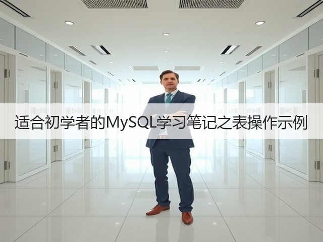 适合初学者的MySQL学习笔记之表操作示例(图3) 适合初学者的MySQL学习笔记之表操作示例(图3)