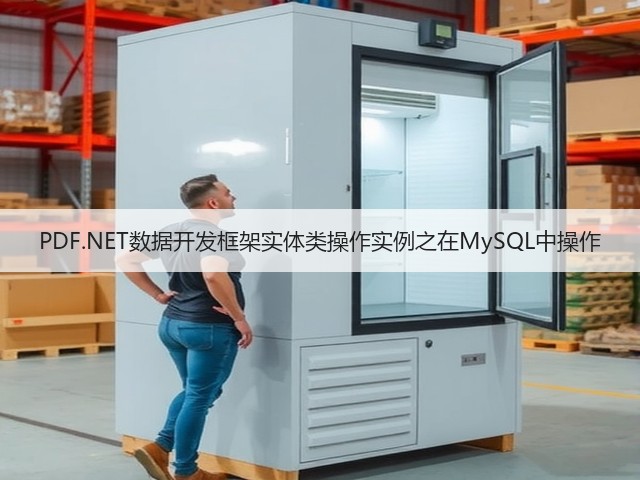 PDF.NET数据开发框架实体类操作实例之在MySQL中操作(图1)