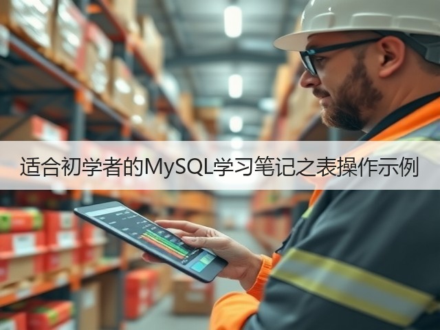 适合初学者的MySQL学习笔记之表操作示例(图1) 适合初学者的MySQL学习笔记之表操作示例(图1)