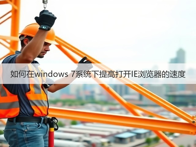 如何在windows 7系统下提高打开IE浏览器的速度(图1)
