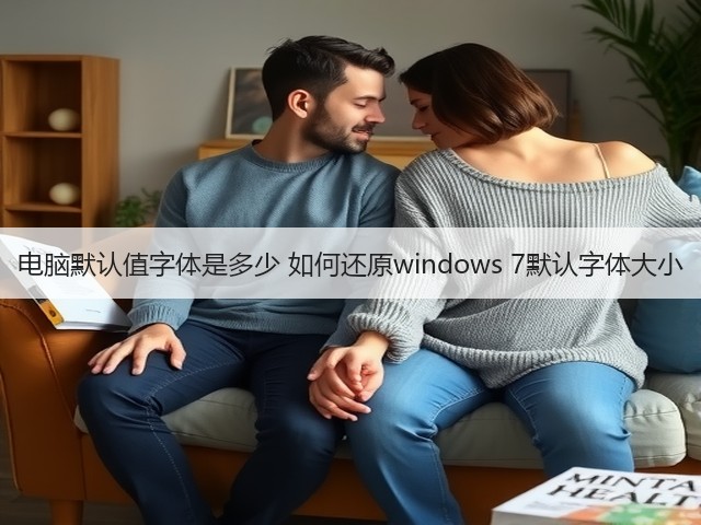 电脑默认值字体是多少 如何还原windows 7默认字体大小(图1) 电脑默认值字体是多少 如何还原windows 7默认字体大小(图1)