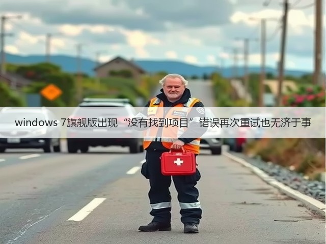 windows 7旗舰版出现“没有找到项目”错误再次重试也无济于事(图2) windows 7旗舰版出现“没有找到项目”错误再次重试也无济于事(图2)