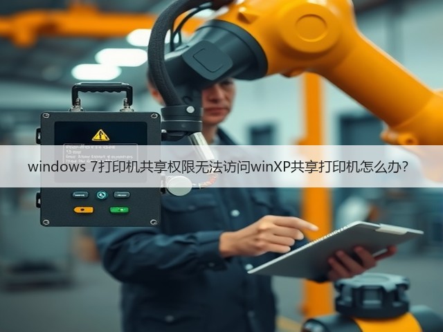 windows 7打印机共享权限无法访问winXP共享打印机怎么办?(图1) windows 7打印机共享权限无法访问winXP共享打印机怎么办?(图1)
