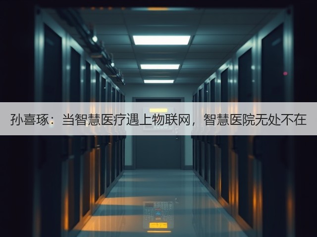 孙喜琢：当智慧医疗遇上物联网，智慧医院无处不在(图2)