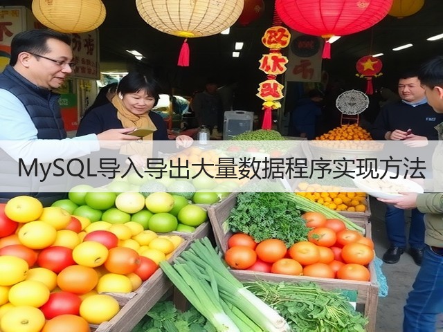 MySQL导入导出大量数据程序实现方法(图1) MySQL导入导出大量数据程序实现方法(图1)