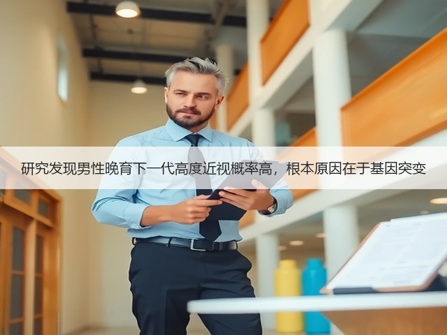 研究发现男性晚育下一代高度近视概率高,根本原因在于基因突变(图1) 研究发现男性晚育下一代高度近视概率高,根本原因在于基因突变(图1)